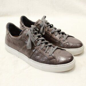 AVITTO Low Top Leather Sneaker Shoes Brown, Men's Size EURO 40, US 7